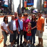 Moreno and Ruiz Family At Times Square