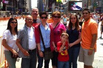 Moreno and Ruiz Family At Times Square